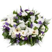 Elegant Purple &amp; White Wreath