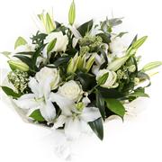 White Rose &amp; Lily Handtied