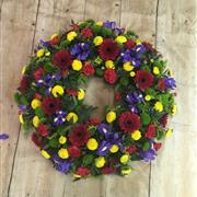 Red &amp; Yellow Wreath