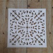 White Carved Panel