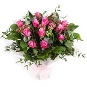 A Dozen Pink Roses