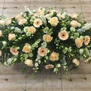 Peach &amp; Cream Coffin Spray