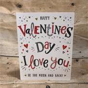 Valentines Day Card I Love You