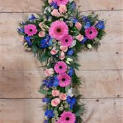 Pink and Blue Cross
