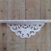 White Carved Shelf