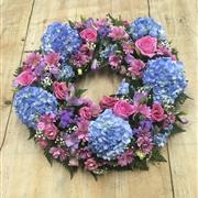 Blue Hydrangea Wreath