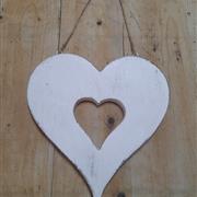 White Wash Open Heart