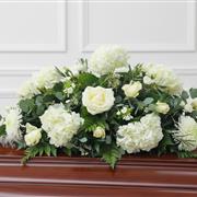 Classic White Coffin Spray