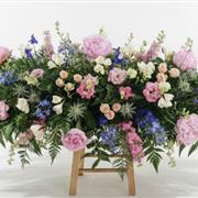 Summer Bloom Coffin Spray