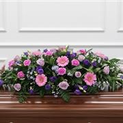 Pink and Purple Coffin Spray