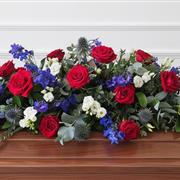 Red, White and Blue Coffin Spray
