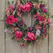 Penny Door Wreath