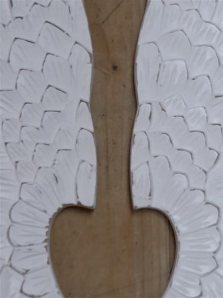 White Carved Angel Wings Lily Alley Florist St Albans